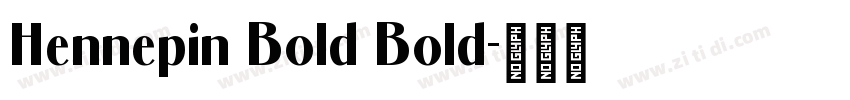 Hennepin Bold Bold字体转换